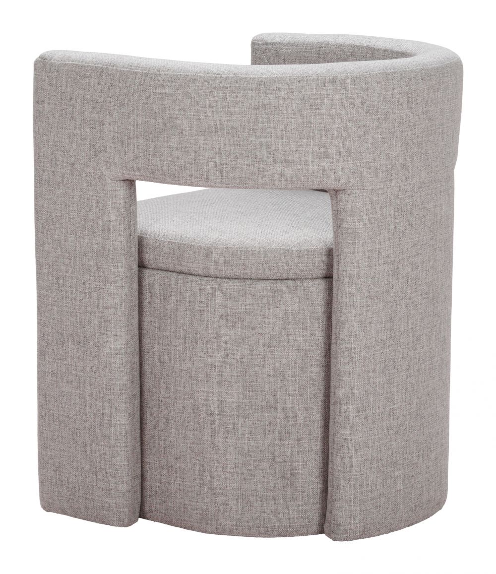 Papua Grey Performance Fabric Dining Chair