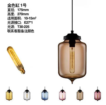 Pendant Lights Multicolored Glass