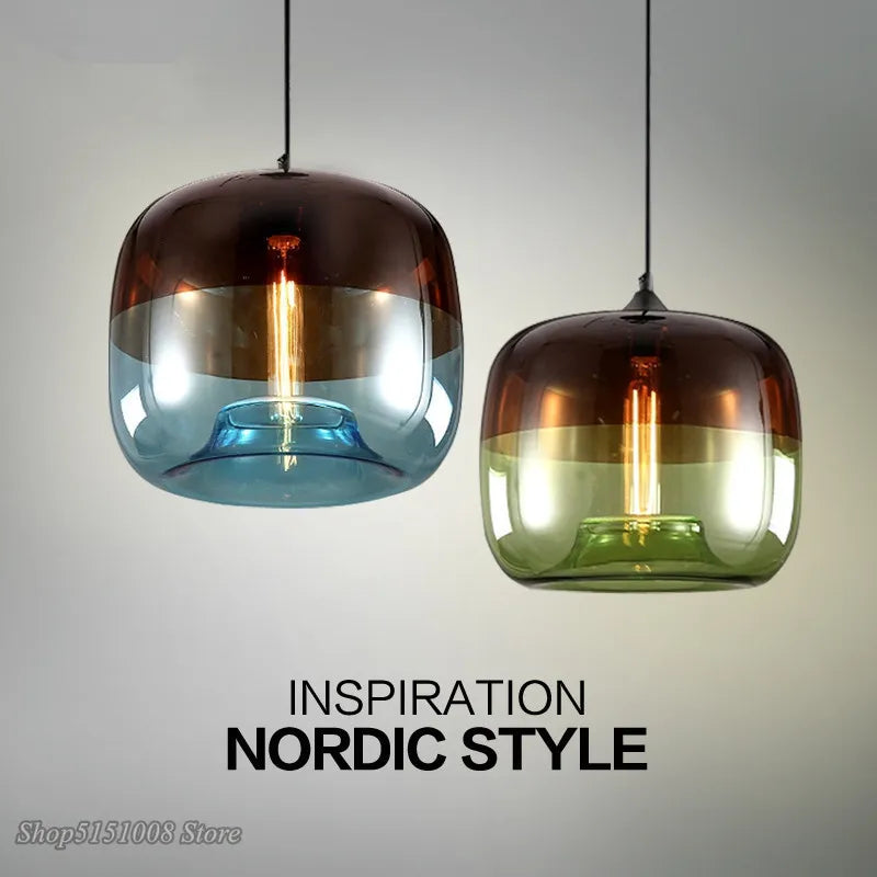 Apple Glass Pendant Lights Kitchen