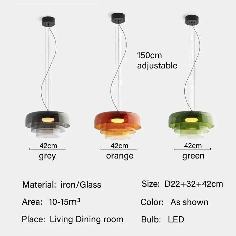 Pendant Lamp Vintage Glass Style