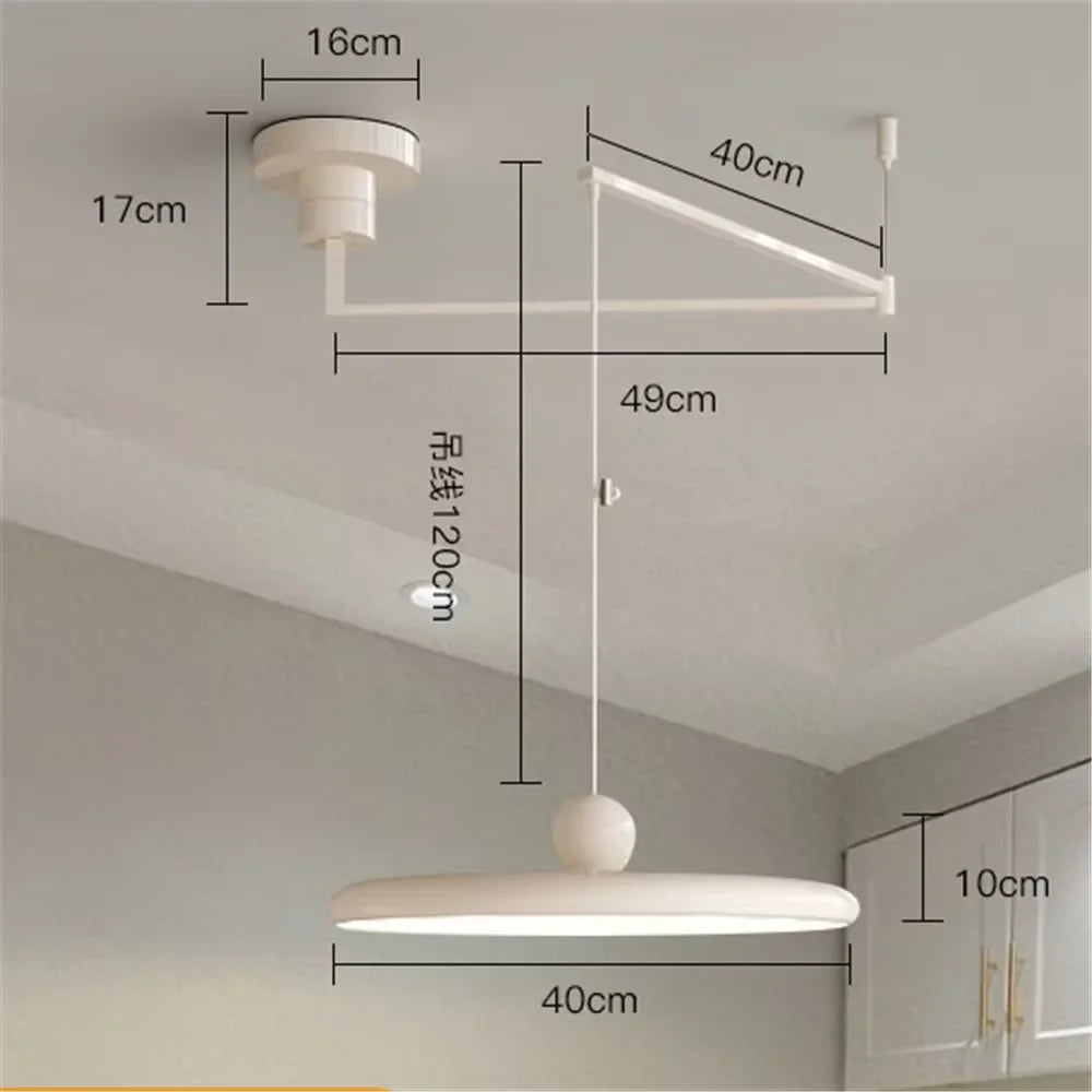 LED Pendant Light Iron Rotatable
