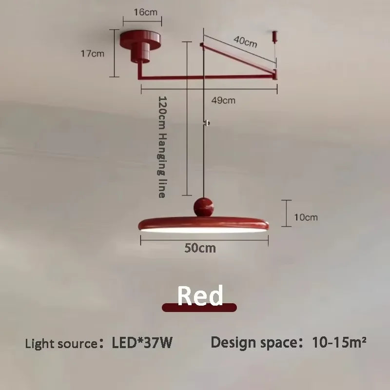 LED Pendant Light Iron Rotatable