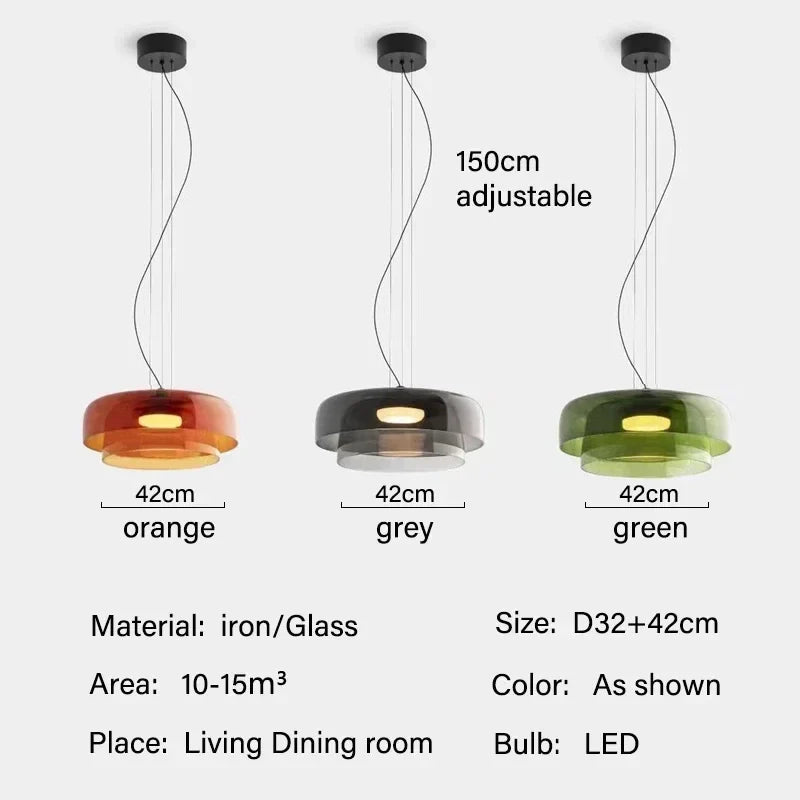 Pendant Lamp Vintage Glass Style