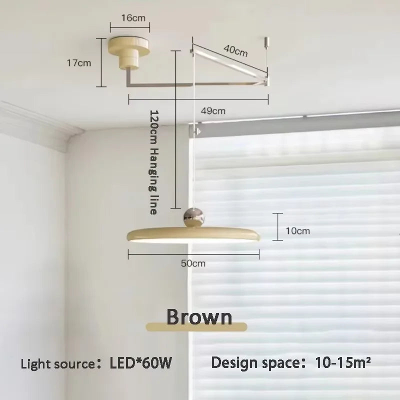 LED Pendant Light Iron Rotatable