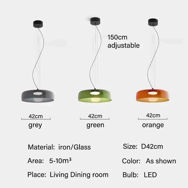 Pendant Lamp Vintage Glass Style