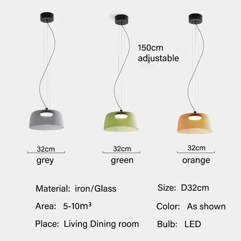 Pendant Lamp Vintage Glass Style
