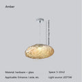 Led Chandelier Pebble Glass Pendant