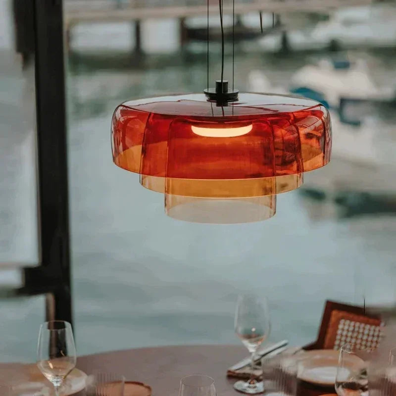 Pendant Lamp Vintage Glass Style