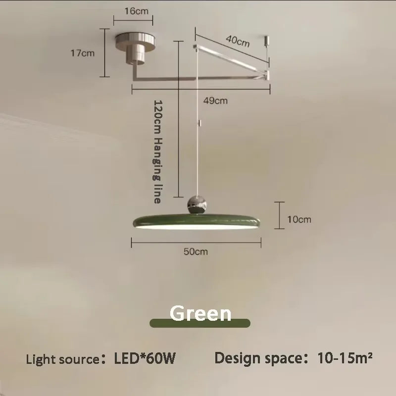 LED Pendant Light Iron Rotatable