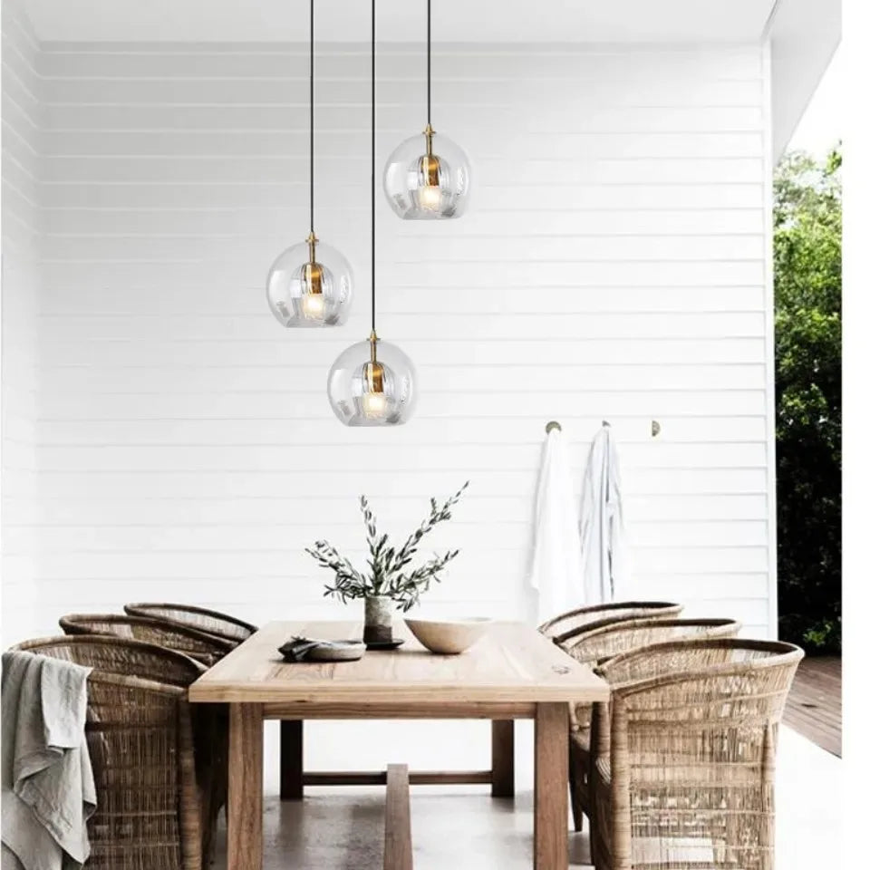 LED Pendant Light Glass Modern