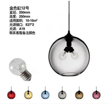 Pendant Lights Multicolored Glass