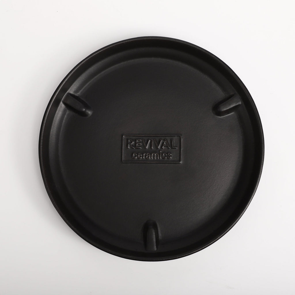 The Ceramic Cylinder Planter with Saucer, 2nd Generation