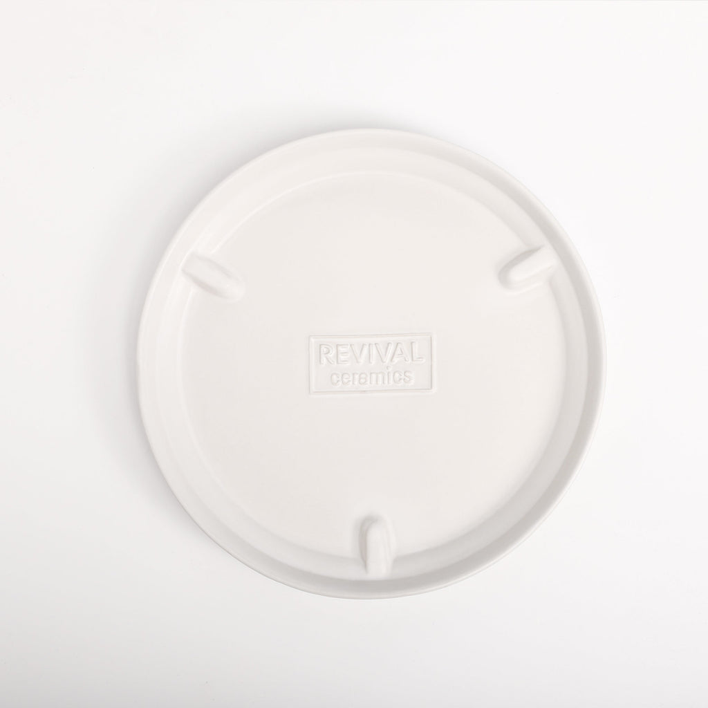 The Ceramic Cylinder Planter with Saucer, 2nd Generation