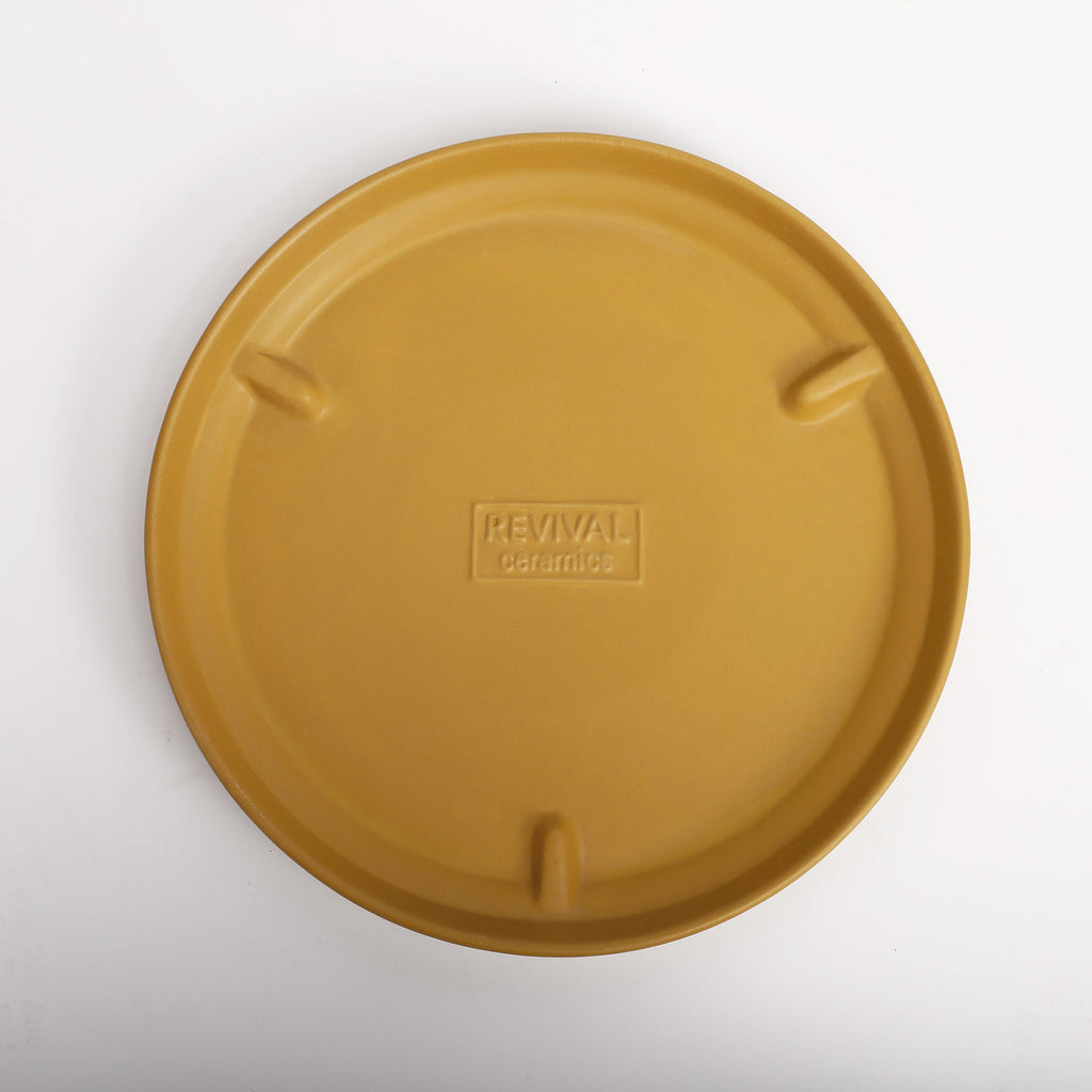 The Ceramic Cylinder Planter with Saucer, 2nd Generation