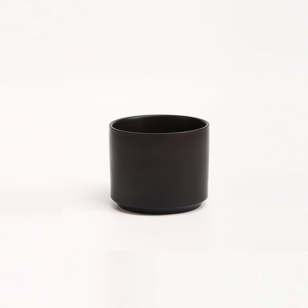 The Ceramic Cylinder Planter with Saucer, 2nd Generation