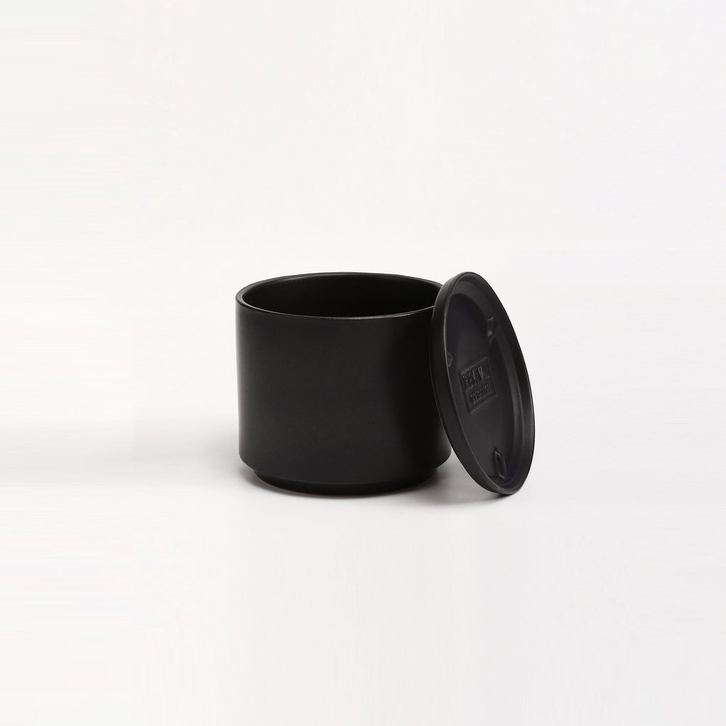 The Ceramic Cylinder Planter with Saucer, 2nd Generation