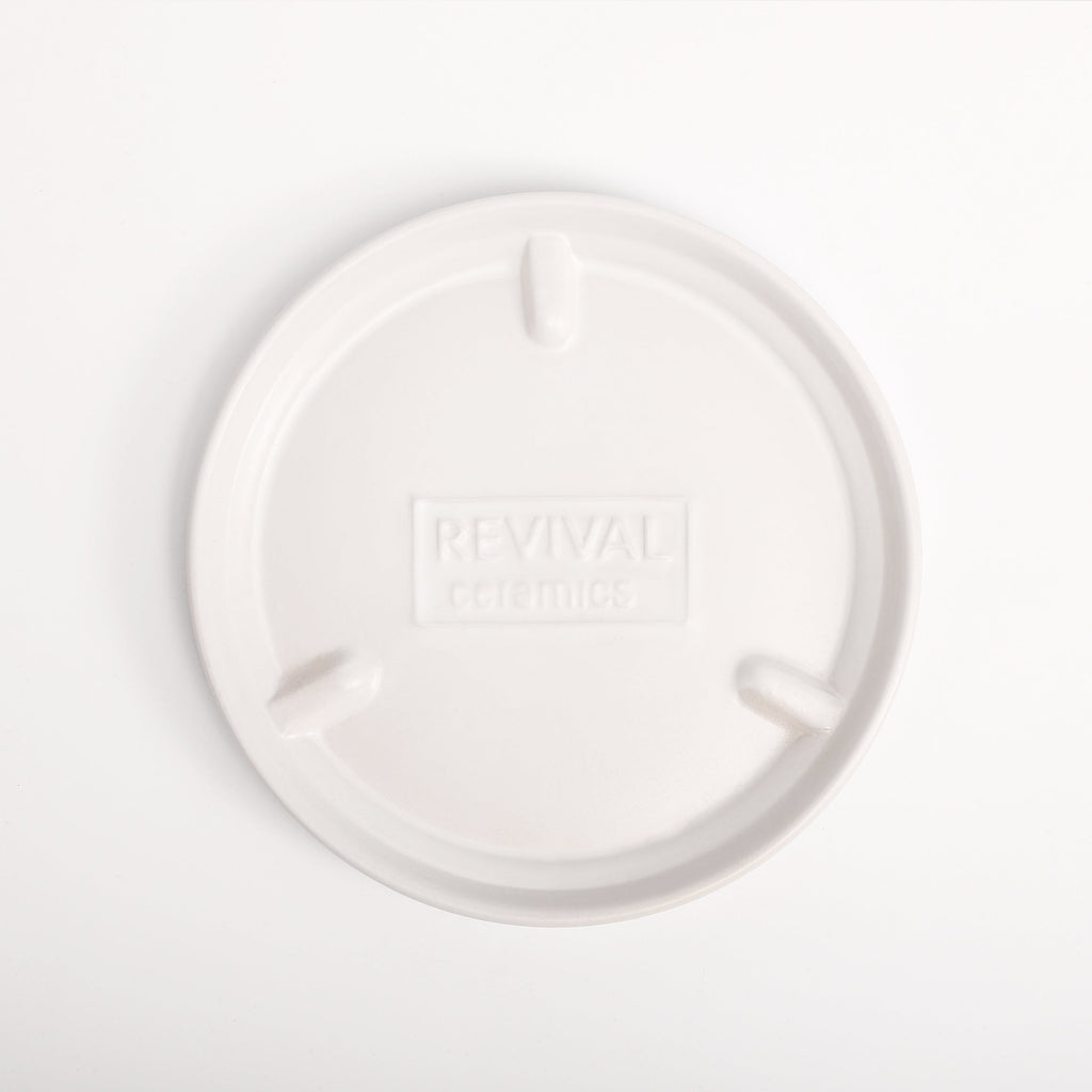 The Ceramic Cylinder Planter with Saucer, 2nd Generation